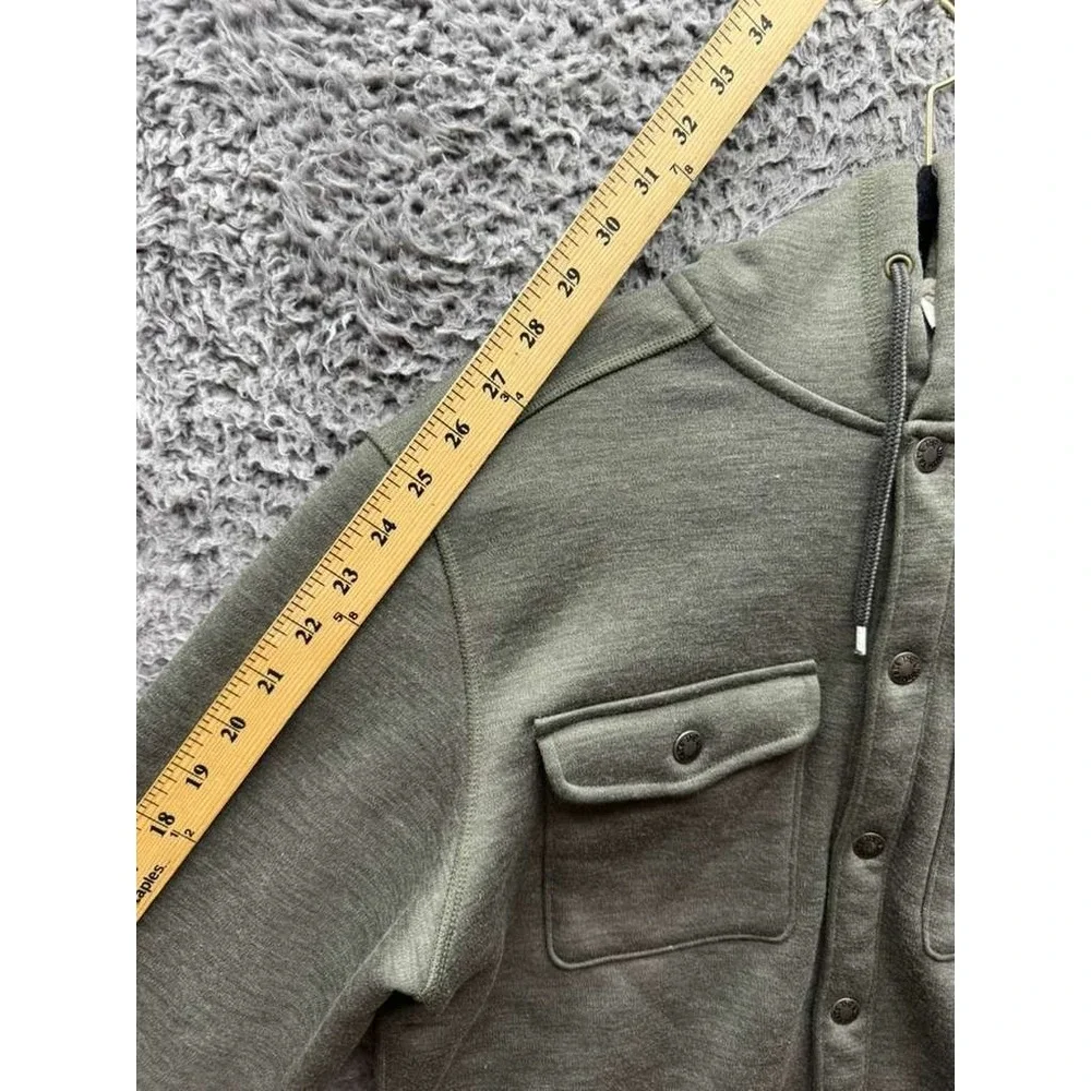 The North Face Sherpa Patrol Snap-Up‎ Fleece-Lined Hoodie Green Mens Size S